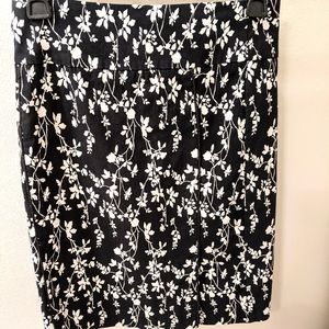 Floral pencil skirt